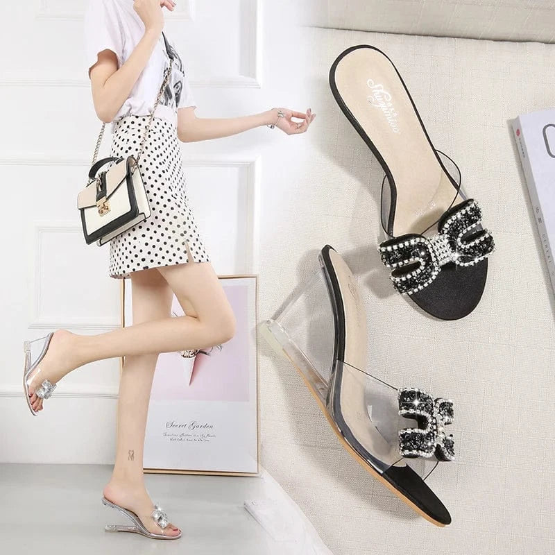 high quality women shoes wedges diamond sandales pour femmes sandals for women and ladies high heels shoes for women