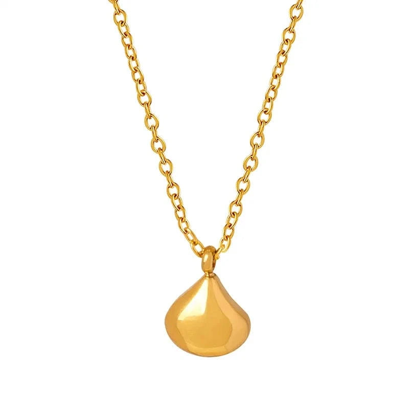 High Quality Women Waterdrop Pendant Stainless Steel Necklace Jewelry For Girls