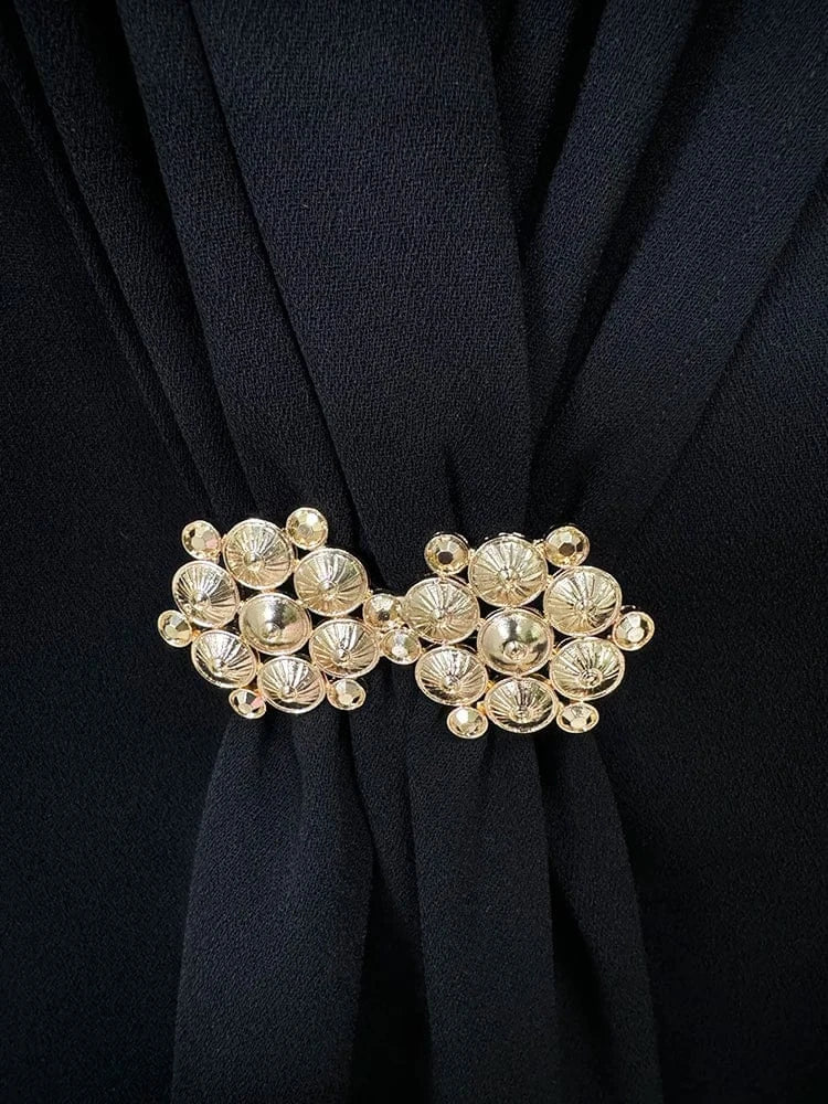 HIGH STEET Newest 2024 Designer Suit Set Women's Collarless Blazer Jacket Wide Leg Pants Suit 2pcs