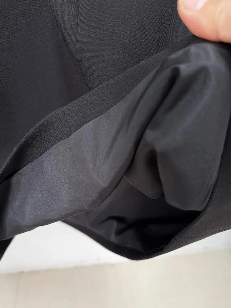 HIGH STREET Newest 2025 Designer Fashion Women's Long Sleeve Diamonds Beaded Midi Dress