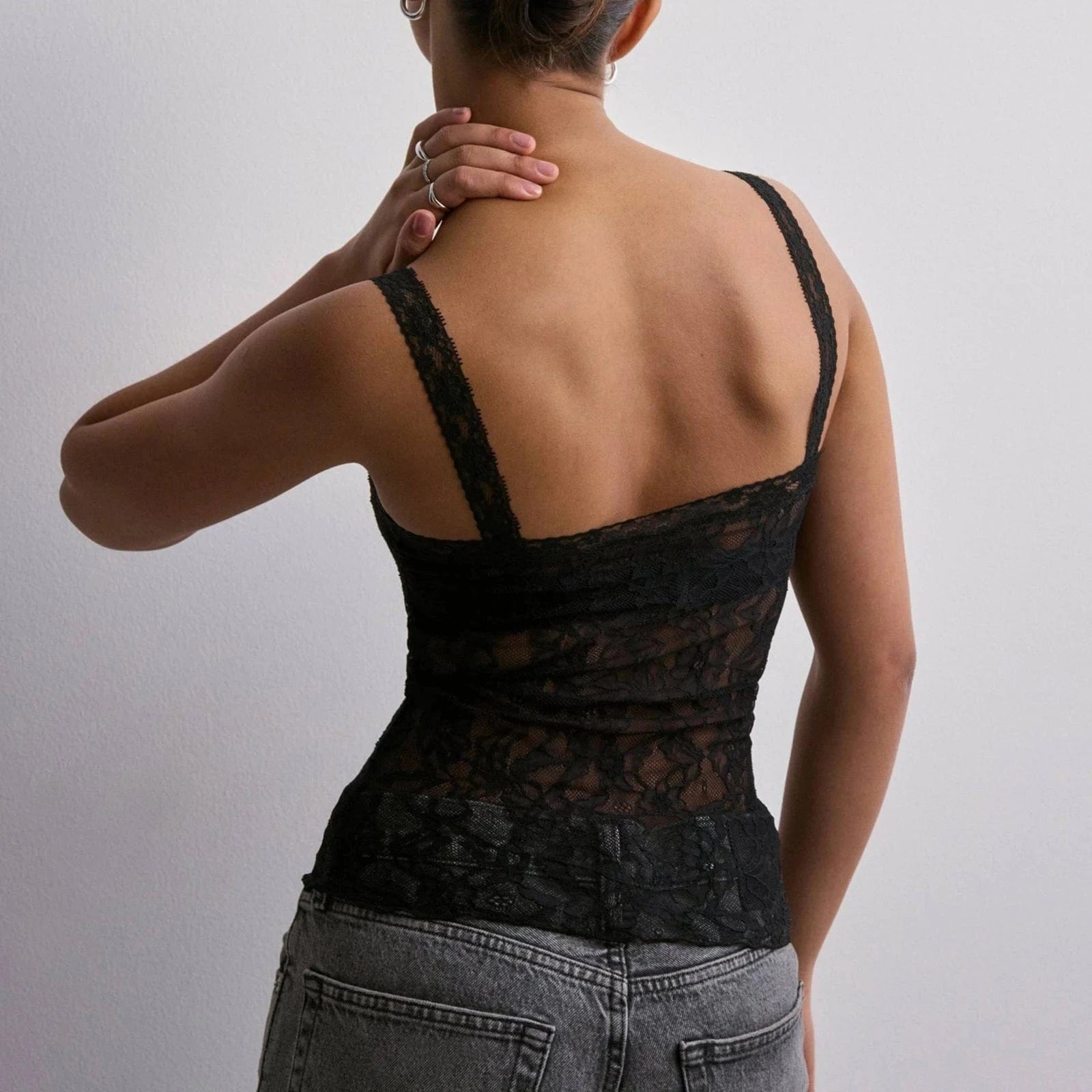 hirigin Aesthetic Slim Fit Camis Retro Floral Lace Sheer Crop Tops Cottage Grunge Sleeveless Shirt Vest Y2k Vintage Tank Tops