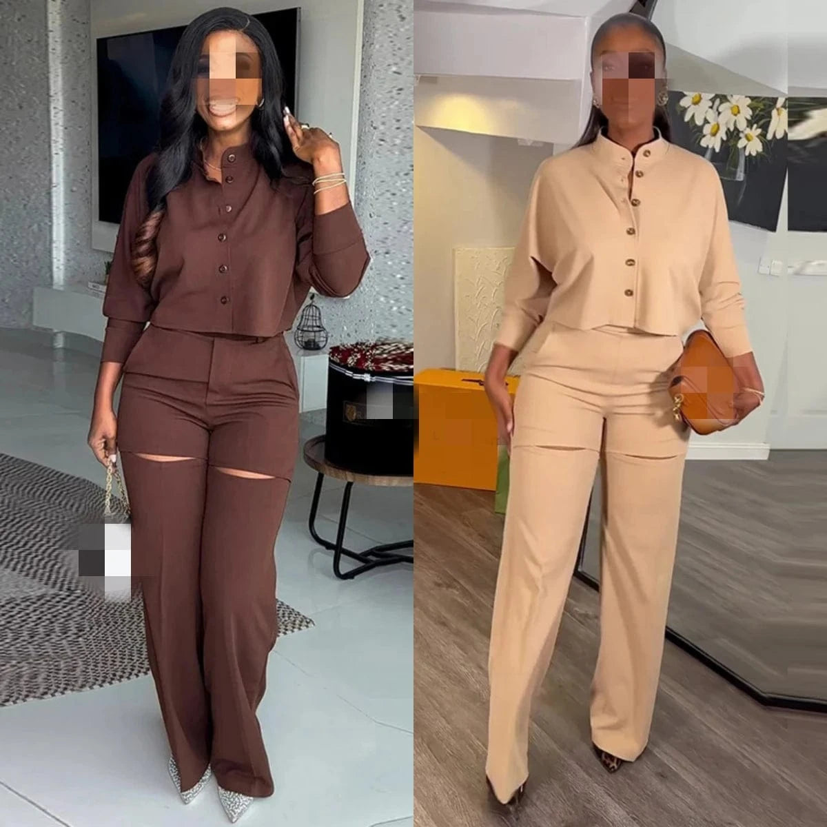 HK6952 2024 New Arrivals Half Sleeve Crop Top 2 Piece Set Summer Lounge Set Women Two Piece Pants Set