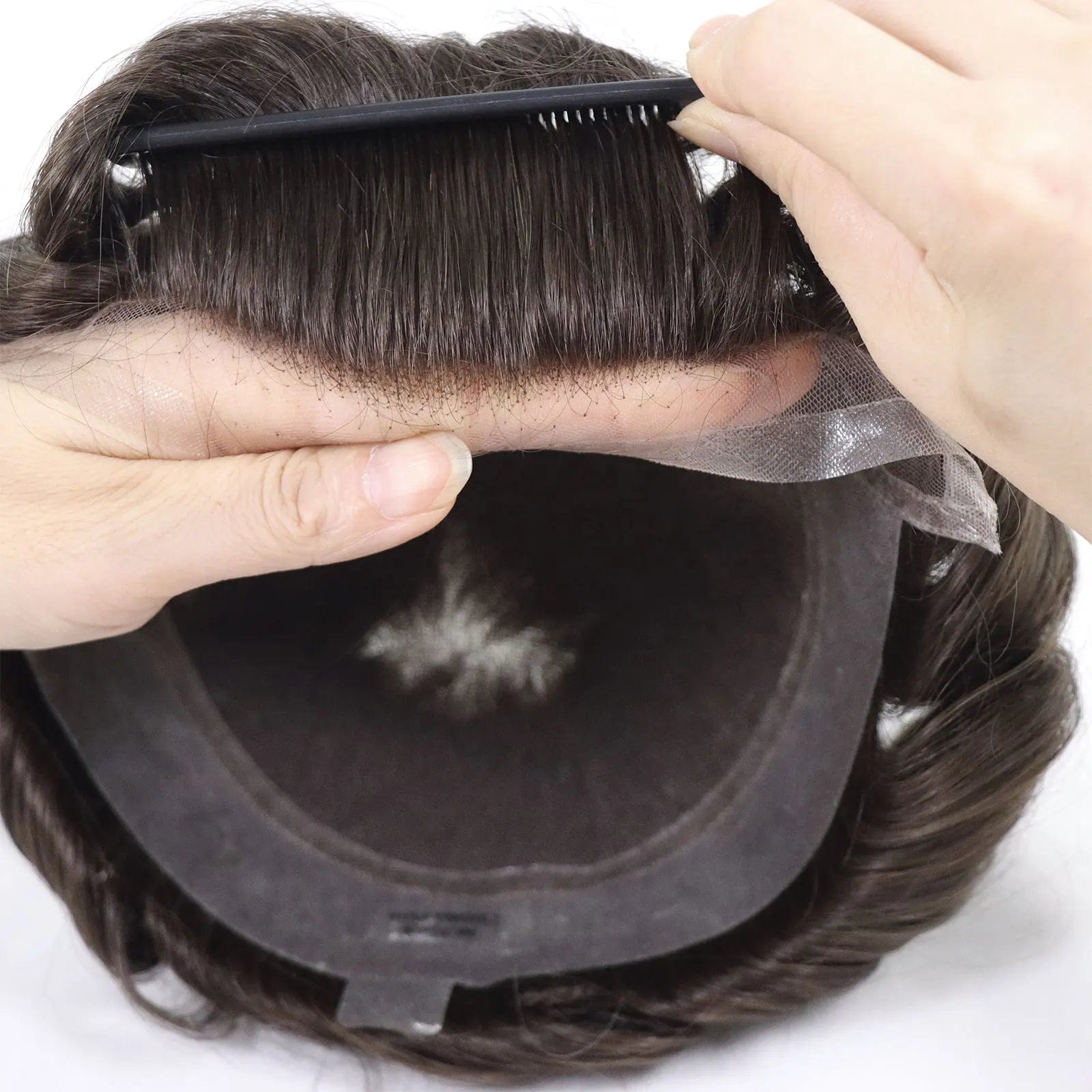Hollywood Men Hair Capillary Prosthesis Customizable Color Size Hommes Toupee Hair Replacement System For Man