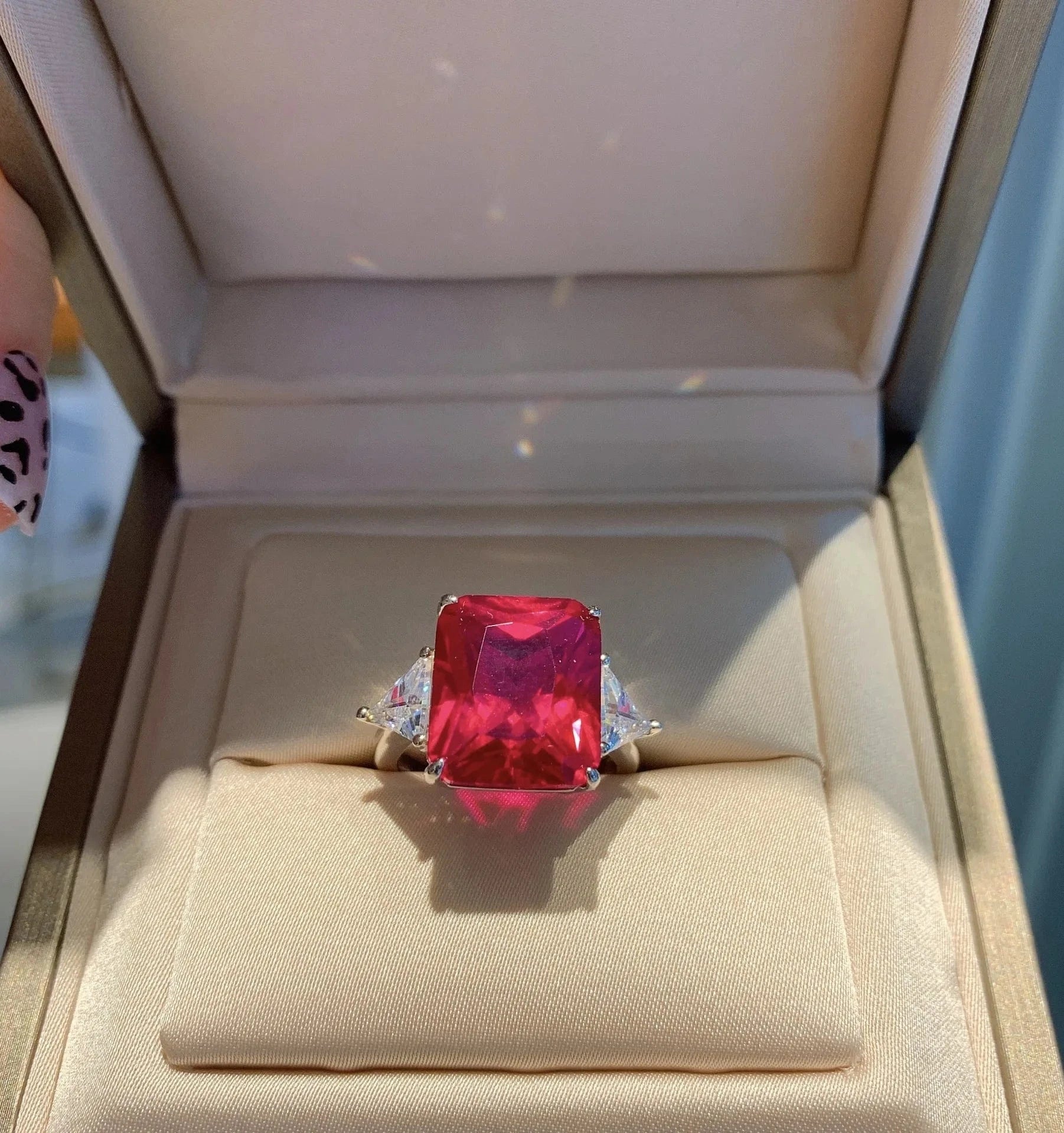 Hongbao5No. ADODO jewelry Sterling Ring Jewelry A Classic Stylish Women Engagement Silver 925 Rings