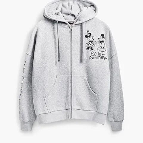 Hooded Cardigan With Zipper Front Cartoon Print On Soft Cotton Blend For Casual Everyday Style - SN Wigs & More