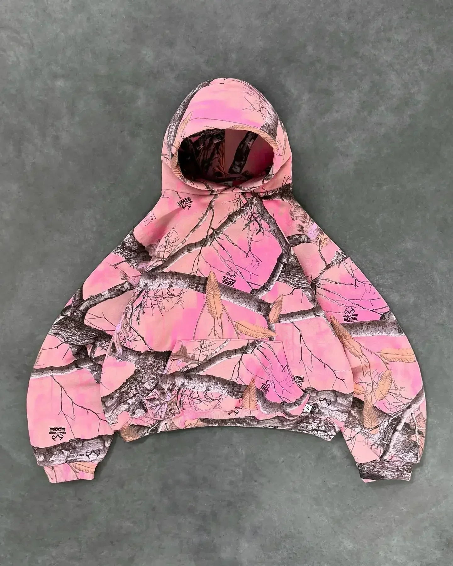 Hoodie Set With Camouflage Print And Zigzag Pattern Retro Streetwear - SN Wigs & More