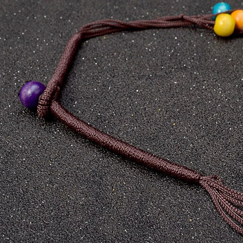 Hot Sale Flower Coconut shell Wood Beads Necklaces for Women Bohemian Ethnic Jewelry Handmade  Long Statement Necklace