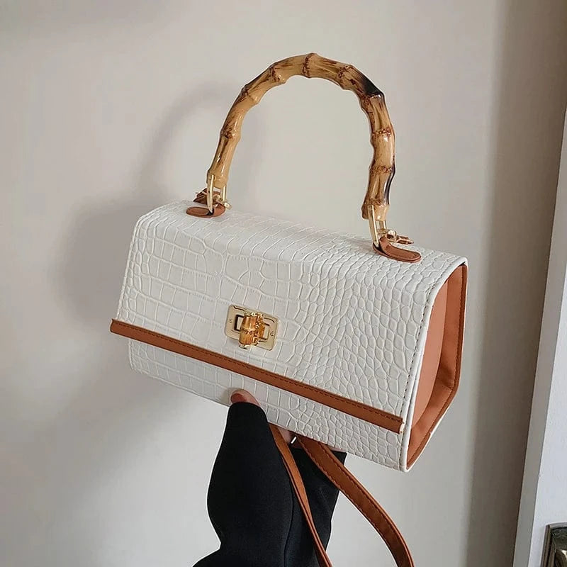 Hot Sell bags women handbags ladies bamboo handle Purses Luxury Handbag Girls Trendy Hand Bags For Woman Fashion Purses