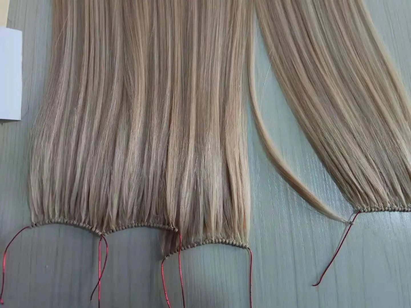 Hot sell in china hair extension most popular virgin customized colour invisible feather hair extensions weft human