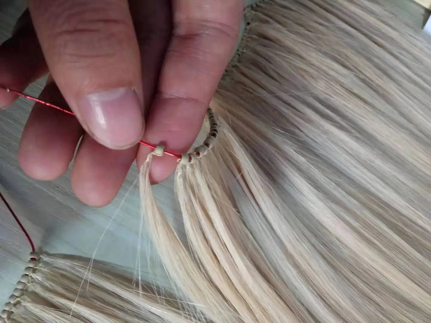 Hot sell in china hair extension most popular virgin customized colour invisible feather hair extensions weft human