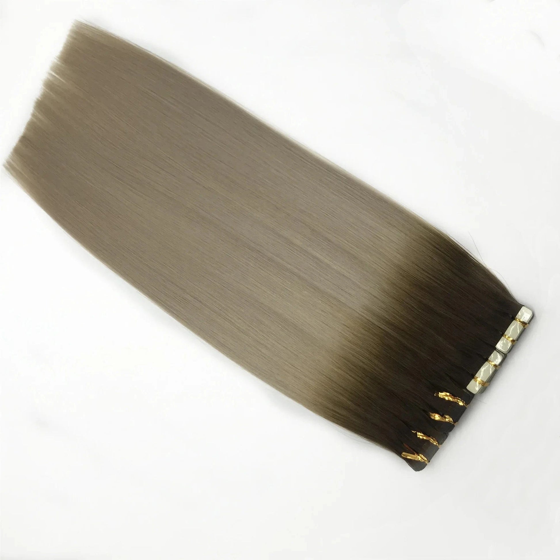 Hot sell invisible virgin remy russian/brazilian cuticle aligned invisible tape in human hair extension