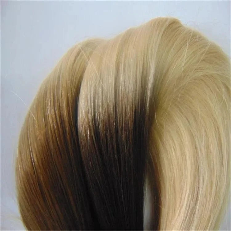 hot sell long hair  100% human  hair virgin quality  blonde color u tip hair extensions