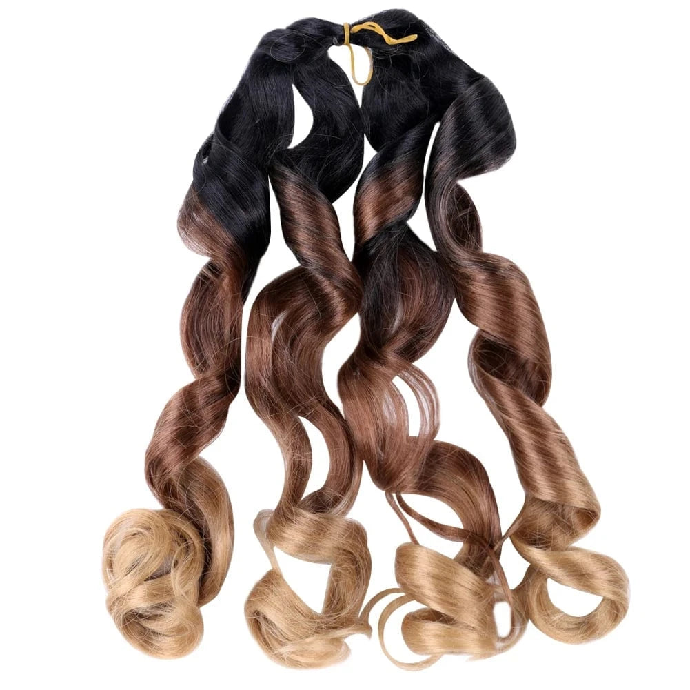 Hot sell  Synthetic deep hair bulk crochet braids 150g french curls synthetic braiding hair
