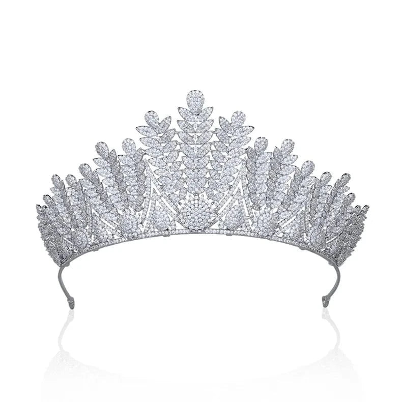 hot selling women statement jewelry cubic zircon tiara bridal accessories crown