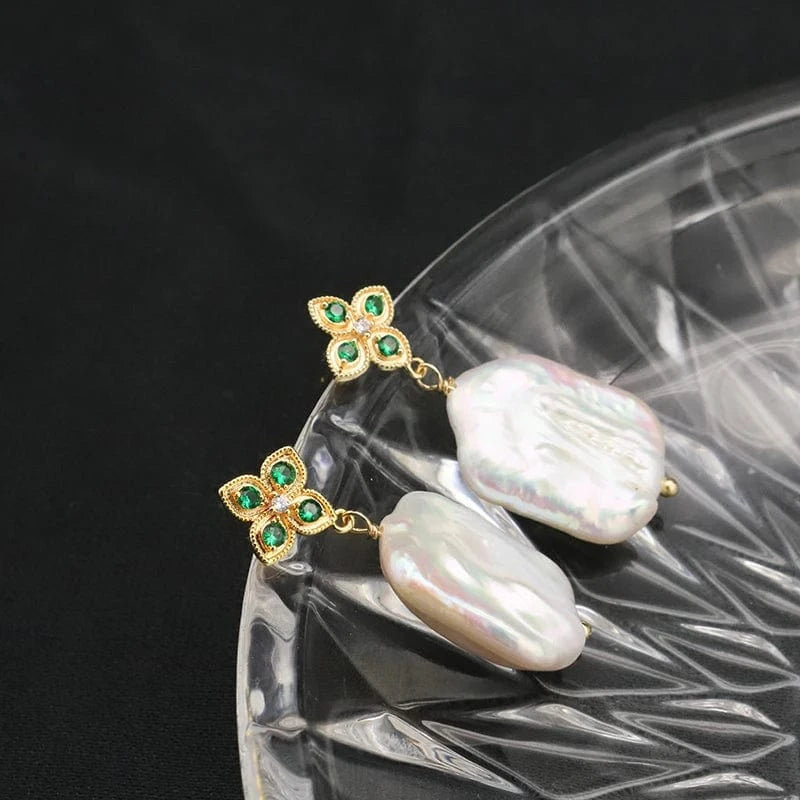 Hotsale Cheap Instagram Bee Earrings 18k Gold Plated Pearl Drop Earrings For Women Lovely Fine Jewelry Wholesale