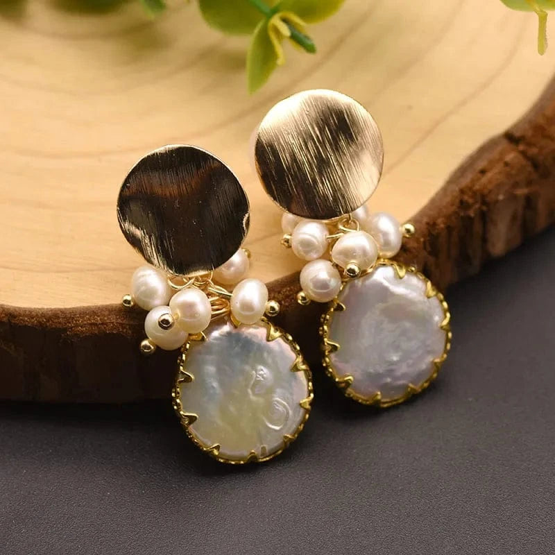 Hotsale Cheap Instagram Bee Earrings 18k Gold Plated Pearl Drop Earrings For Women Lovely Fine Jewelry Wholesale
