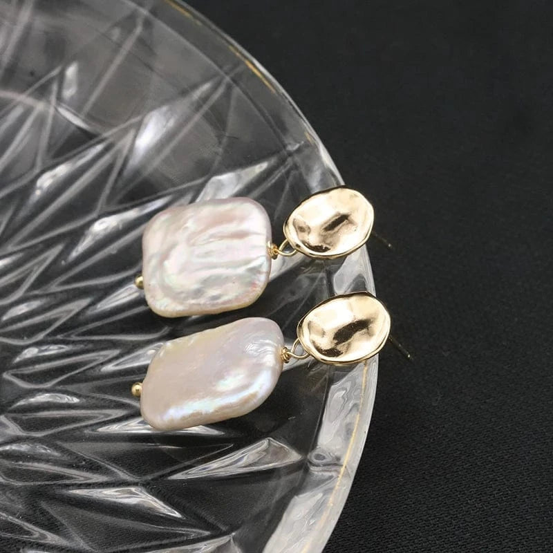 Hotsale Cheap Instagram Bee Earrings 18k Gold Plated Pearl Drop Earrings For Women Lovely Fine Jewelry Wholesale