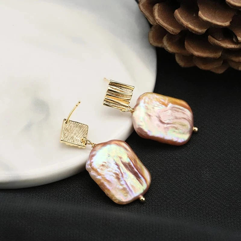 Hotsale Cheap Instagram Bee Earrings 18k Gold Plated Pearl Drop Earrings For Women Lovely Fine Jewelry Wholesale