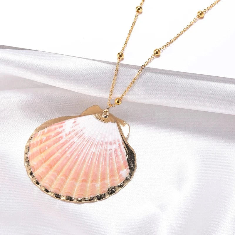 HOVANCI Ocean Series Jewelry Real Natural SeaShell Necklace Pendant For Women 7 Abalone Shell Necklace