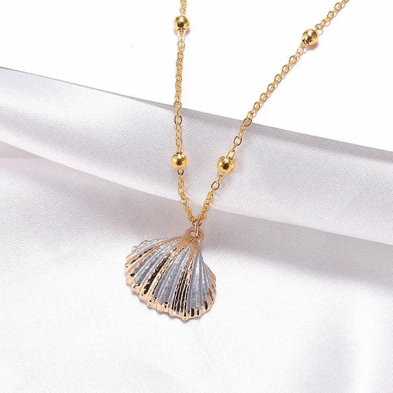 HOVANCI Ocean Series Jewelry Real Natural SeaShell Necklace Pendant For Women 7 Abalone Shell Necklace