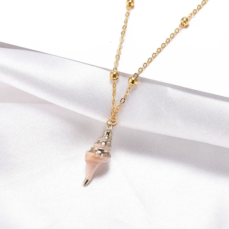 HOVANCI Ocean Series Jewelry Real Natural SeaShell Necklace Pendant For Women 7 Abalone Shell Necklace