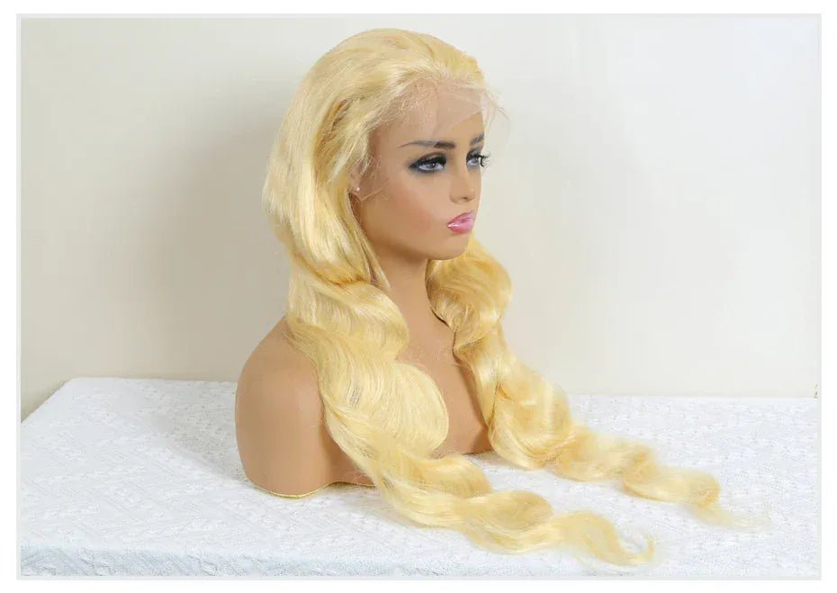 Human Hair Full Lace Blonde Lace Front Wig Human Hair 360 Lace Frontal Wig 613 13x6 Hd Lace Frontal Wig Brazilian Body Wave Wigs - SN Wigs & More