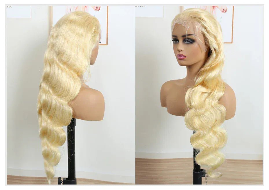 Human Hair Full Lace Blonde Lace Front Wig Human Hair 360 Lace Frontal Wig 613 13x6 Hd Lace Frontal Wig Brazilian Body Wave Wigs - SN Wigs & More