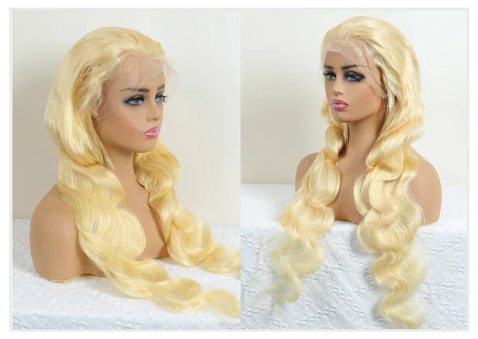 Human Hair Full Lace Blonde Lace Front Wig Human Hair 360 Lace Frontal Wig 613 13x6 Hd Lace Frontal Wig Brazilian Body Wave Wigs - SN Wigs & More