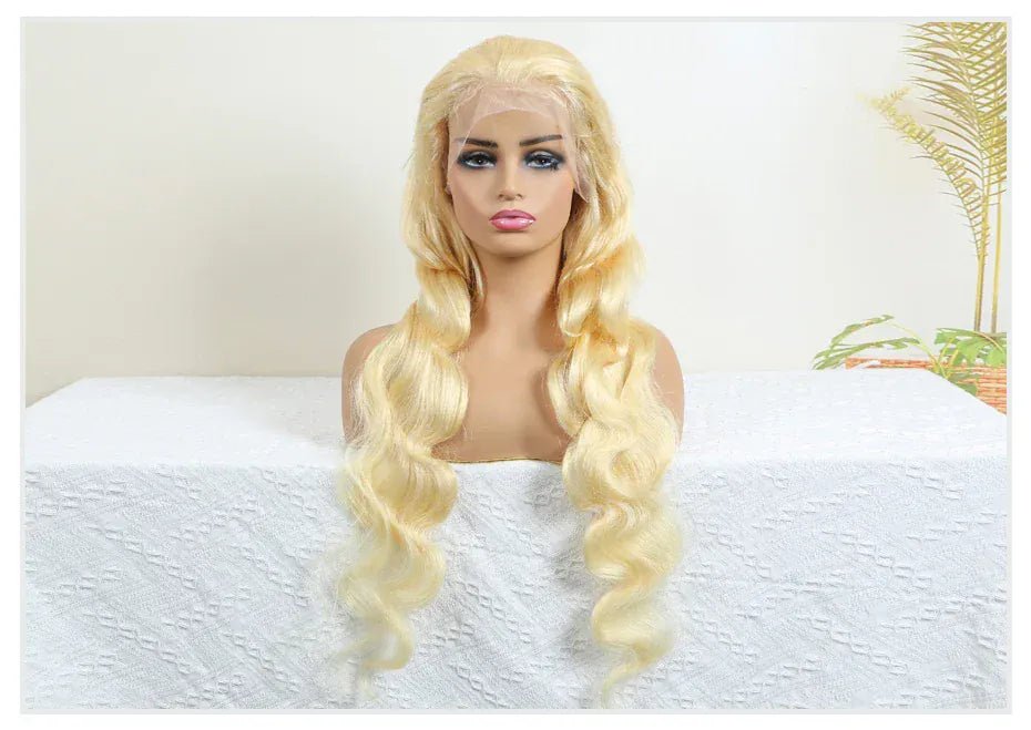 Human Hair Full Lace Blonde Lace Front Wig Human Hair 360 Lace Frontal Wig 613 13x6 Hd Lace Frontal Wig Brazilian Body Wave Wigs - SN Wigs & More