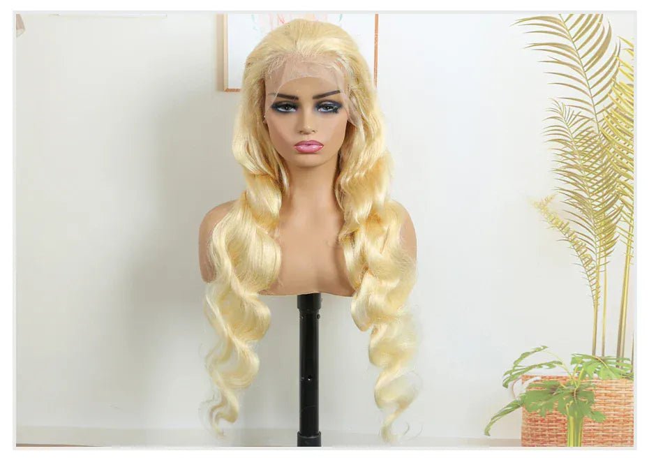 Human Hair Full Lace Blonde Lace Front Wig Human Hair 360 Lace Frontal Wig 613 13x6 Hd Lace Frontal Wig Brazilian Body Wave Wigs - SN Wigs & More