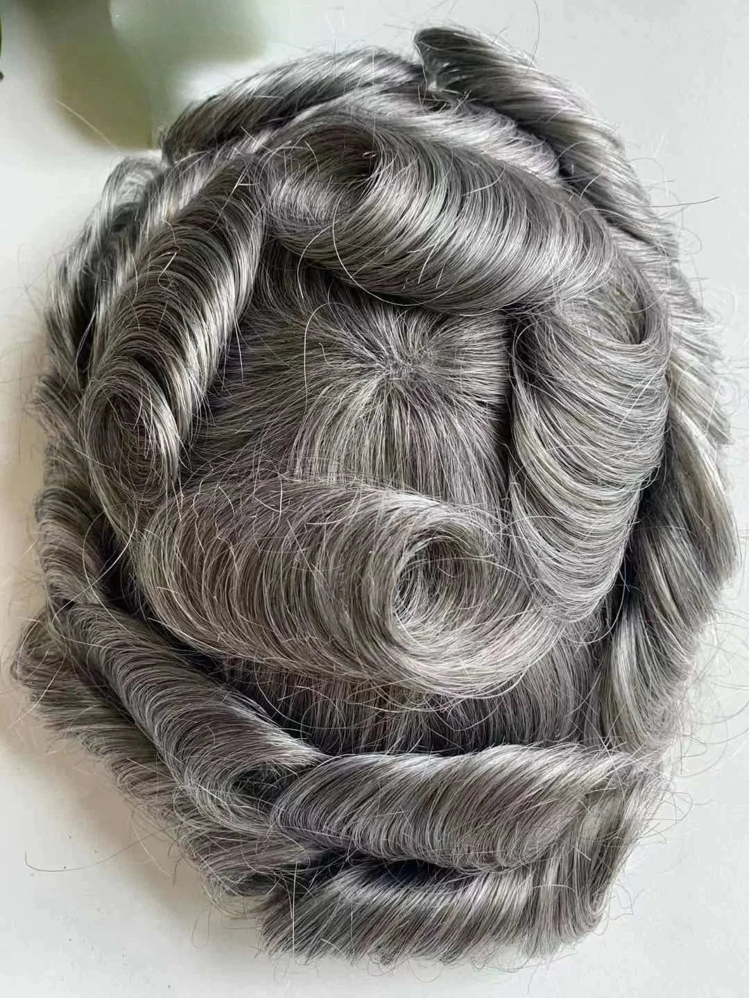Human Hair Toupee hair replacement mono with NPU Men Wigs Human Hair Toupee Mono Lace With Npu Around Lace Systems