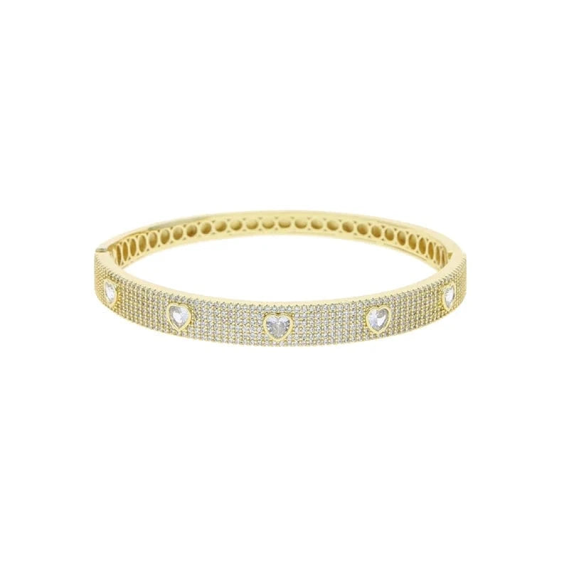 inner 62mm / B033-White White Turquoise Heart CZ Bangle Bracelet 5A Cubic Zirconia Bling Fashion Women Hip Hop Jewelry