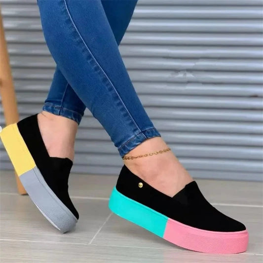 INS Hot Selling Thick Platform Sport Shoe NEW Women Casual Color Patchwork Walking Shoes mens shoes loafers casual