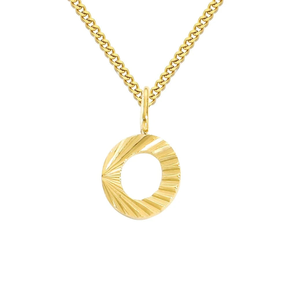 INS Stainless Steel 14K Gold PVD Plated Laser Pattern Letter Alphabet Initial Personalized Name Necklace Jewelry For Women