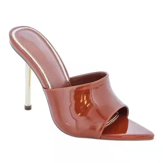 J&H 2023 new arrivals sexy pointed toe women's pumps slip on stilettos sandals fashionable chic big size summer shoes