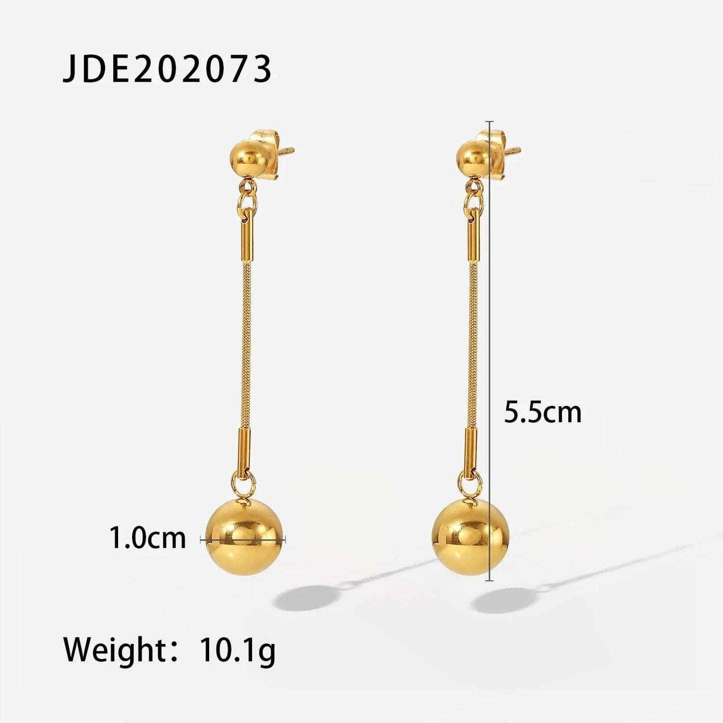 JDE202073 Drop Shipping Ins Ball Pendant Ring Earrings Necklace Stainless Steel Gold Plated Jewelry Accessories Set For Women