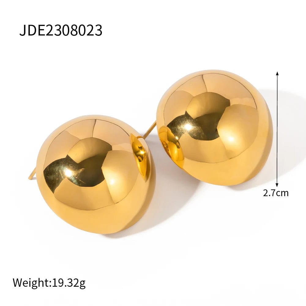 JDE2308023 FANJIN18K Real Gold Plated Stainless Steel Jewelry Designer Earrings Women Customization