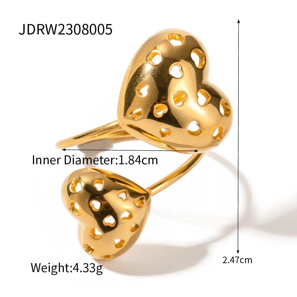 JDRW2308005 FANJIN New Fashion Jewelry Hollow Out Earrings Moon Shape Design Hypoallergenic Earring For Women