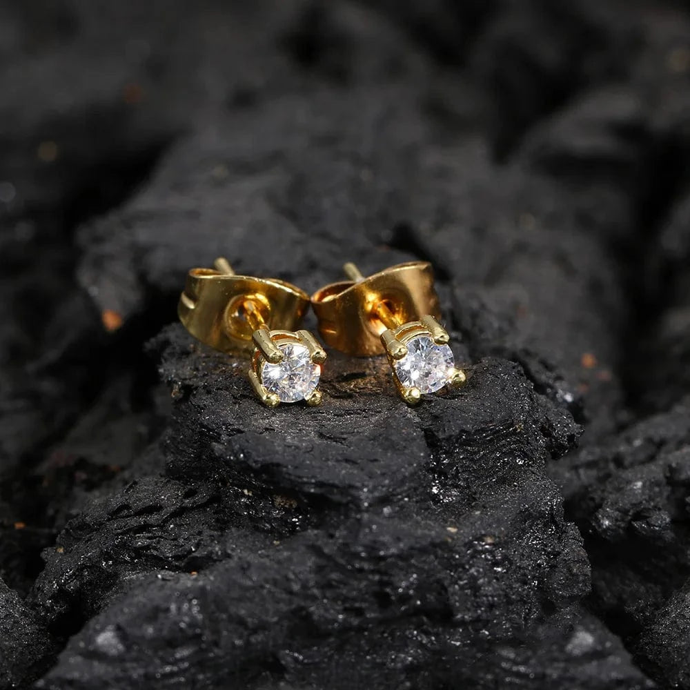 Jewelry Sets For Women Classic Iced Out Paper Clip Bling 2.5MM Cubic Zirconia 3 PCS Bracelet Necklace Earrings Fashion Jewelry