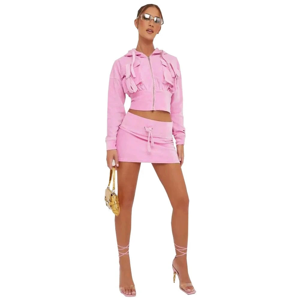 Jogger hoodie sweatshirt and sweat short,sportswear short sweat suits women