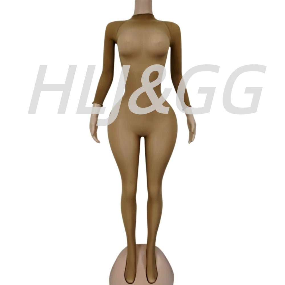 Jumpsuit + Mesh See - Through Bodycon + Clubwear Style - SN Wigs & More