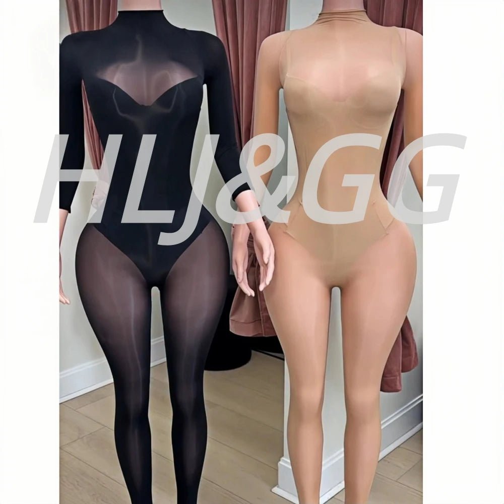 Jumpsuit + Mesh See - Through Bodycon + Clubwear Style - SN Wigs & More
