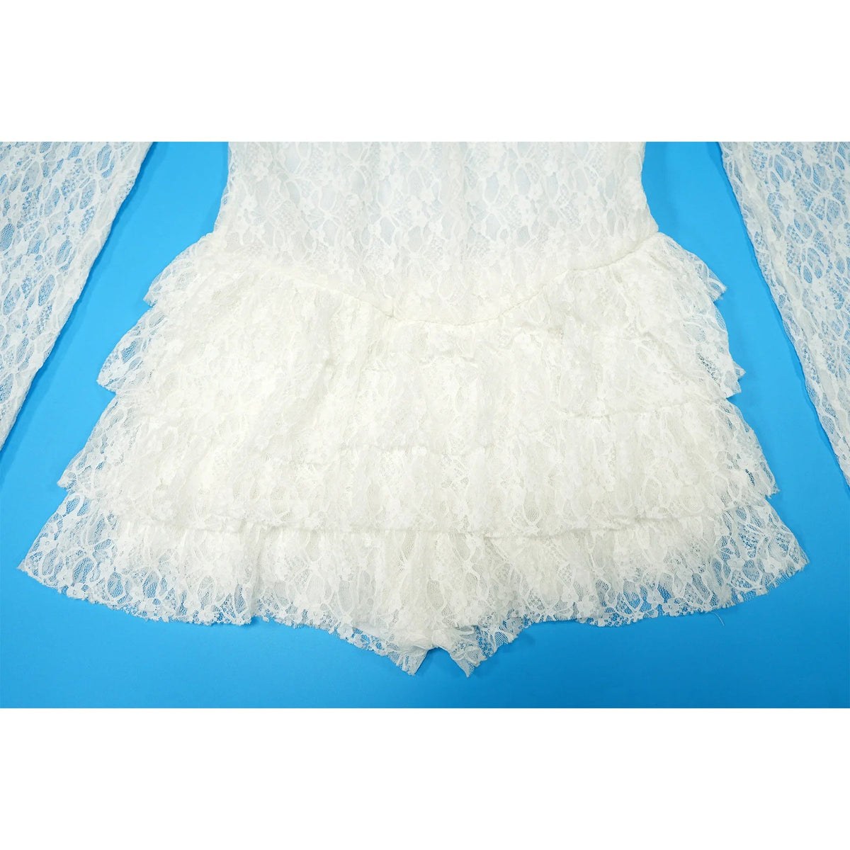 Jumpsuit See Through Patchwork Lace Long Sleeve Glam Clubwear - SN Wigs & More