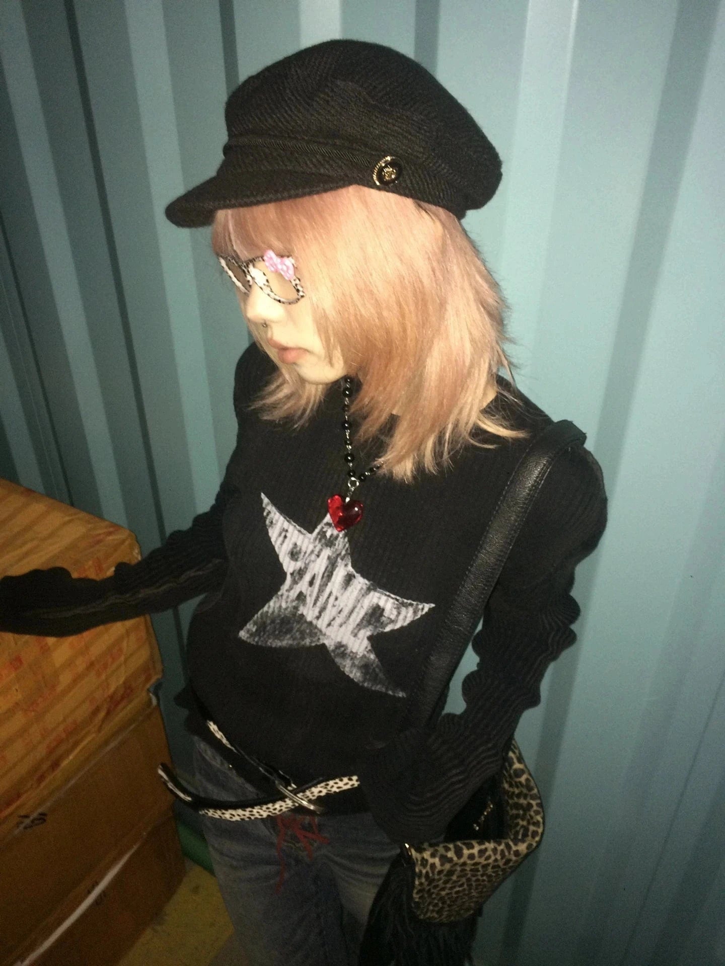 Karrram Japanese Y2k Black Knitted Tops Trashy 2000s Style Long Sleeve Knit T-shirt Vintage Harajuku Distressed Knitwear Grunge