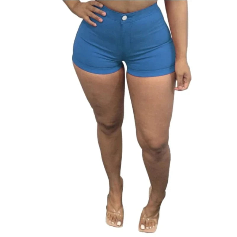 KE0115RV high waist ripped denim shorts jeans women sehe fashion