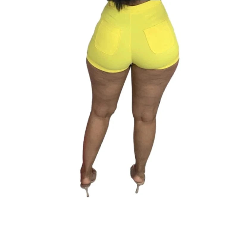 KE0115RV high waist ripped denim shorts jeans women sehe fashion