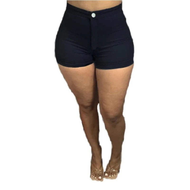 KE0115RV high waist ripped denim shorts jeans women sehe fashion