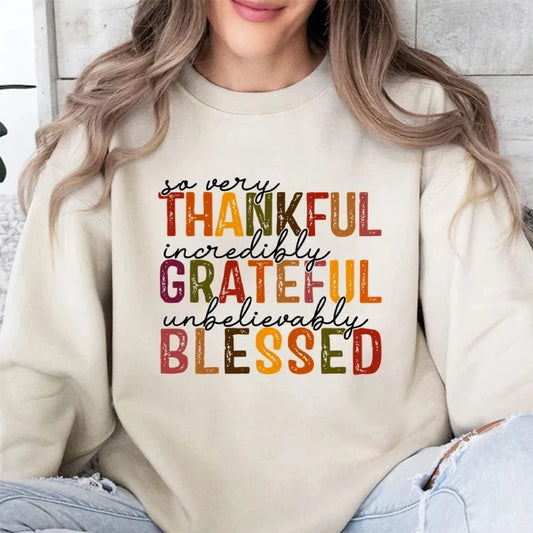 Khaki / S Simple Letter Print Sweatshirt Crew Neck Jumper Unisex Street Casual Wear Long Sleeve Warm Autumn Top New 2024 Fashion
