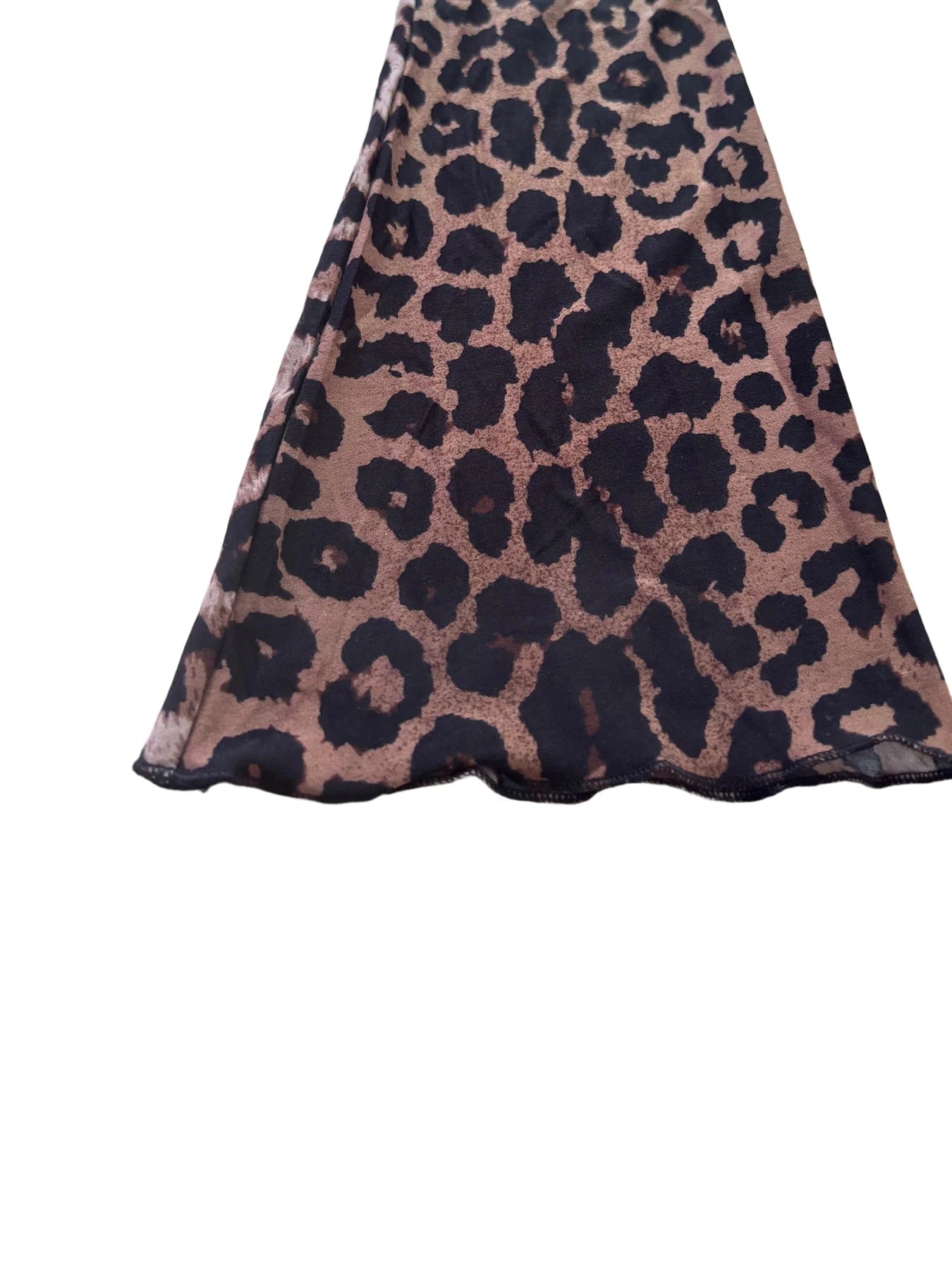 Knitted T-Shirt – V - Neck Slim Fit Leopard Print High Stretch Knit – Autumn Style - SN Wigs & More