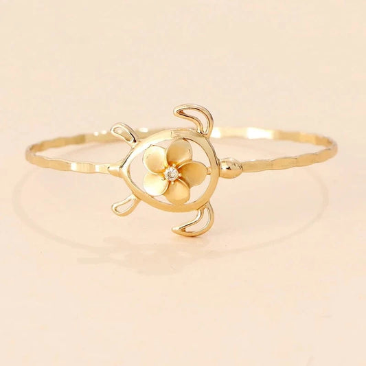 Komi Hawaiian Bangles Bracelet personalized Gold Plated Filled Hawaiian Jewelry Tortoise Pendants personalized Jewelry Wholesale